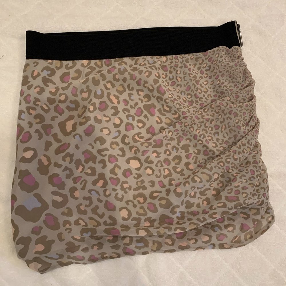 Armani Exchange Zipper Detail Mini Skirt